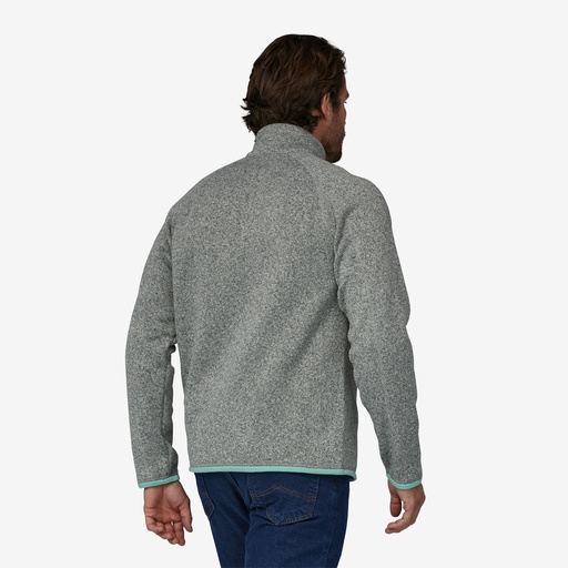 Patagonia Men\'s Better Sweater 1/4 Zip - Stonewash w/Early Teal